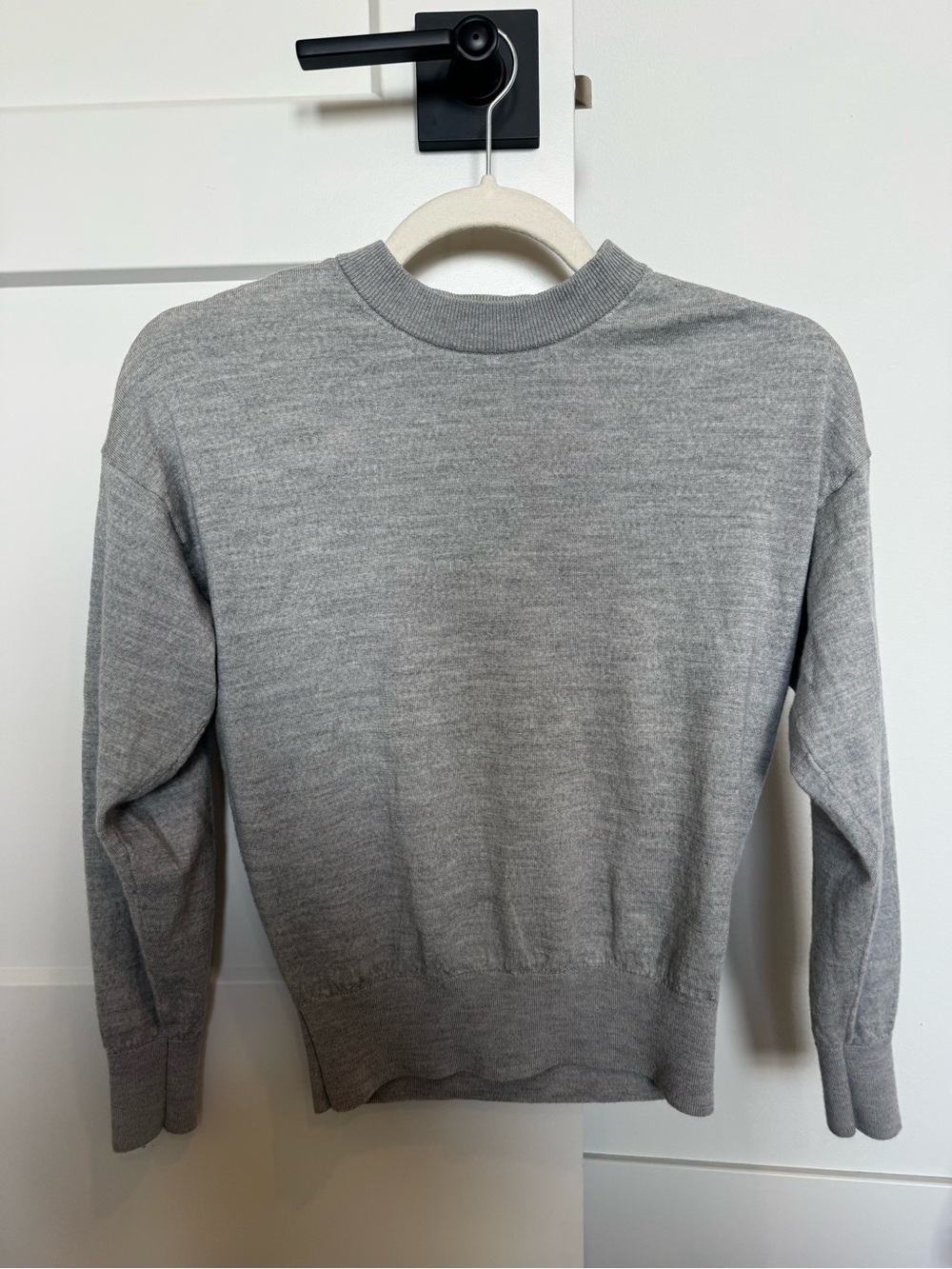 Madewell Gray Mock Neck Lightweight Knit Sweater Size XS
